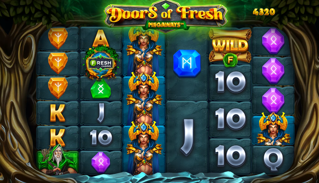 Игра с акцией Бонусный слот Doors of Fresh