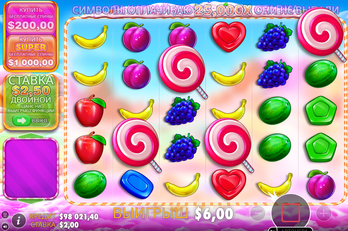 Видео слот от Прагматик Игровой автомат Sweet Bonanza 1000